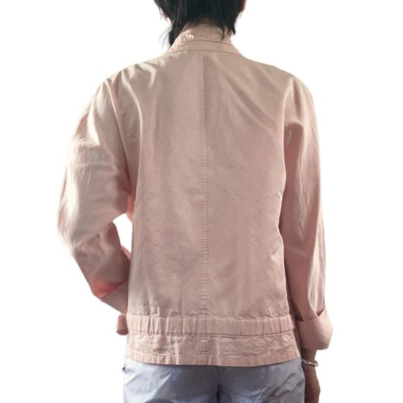 calvin klein collection boxy pastel pink light silk jacket size S-M - Picture 3 of 3